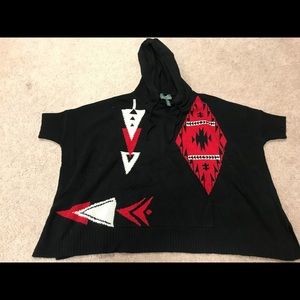 Women’s Polo Poncho Sweater